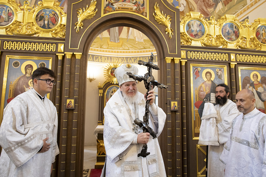 Великое освящение храма праведного Феодора Ушакова в Купавне